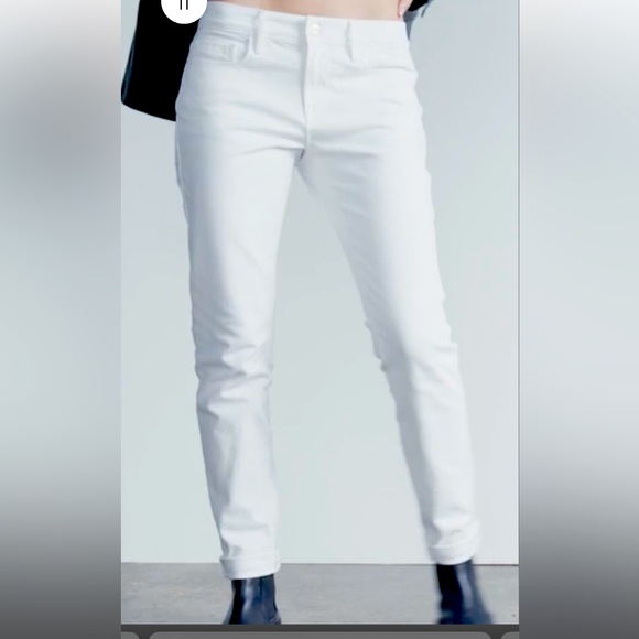 FRAME WHITE JEANS (Le Garçon) NWOT - Picture 2 of 13